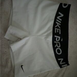 Nike Pro White Compression Shorts